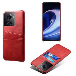 For OnePlus Ace Calf Texture PC + PU Phone Case(Red)