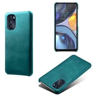 For Motorola Moto G 5G 2022 Calf Texture PC + PU Phone Case(Green)