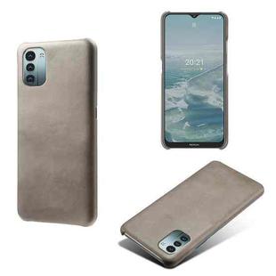 For Nokia G21 Calf Texture PC + PU Phone Case(Grey)