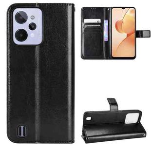 For OPPO Realme C31 Retro Crazy Horse Texture Leather Phone Case(Black)