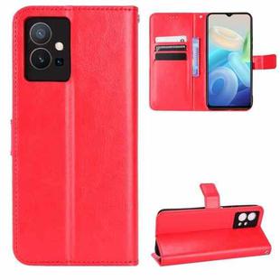 For vivo Y55 5G / T1 5G / Y75 5G Retro Crazy Horse Texture Leather Phone Case(Red)