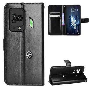 For Xiaomi Black Shark 5 Retro Crazy Horse Texture Leather Phone Case(Black)