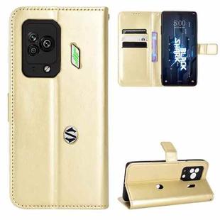 For Xiaomi Black Shark 5 Retro Crazy Horse Texture Leather Phone Case(Gold)