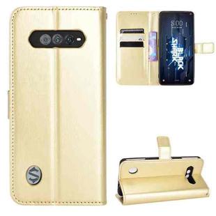 For Xiaomi Black Shark 5 RS Retro Crazy Horse Texture Leather Phone Case(Gold)