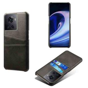 For OnePlus Ace Calf Texture Card Slots PC+PU Leather Phone Case(Black)