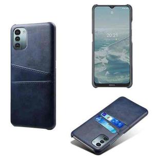For Nokia G11 Calf Texture Card Slots PC+PU Leather Phone Case(Blue)