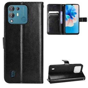 For Blackview A55 Pro Retro Crazy Horse Texture Leather Phone Case(Black)