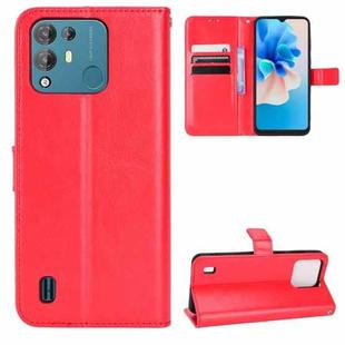 For Blackview A55 Pro Retro Crazy Horse Texture Leather Phone Case(Red)