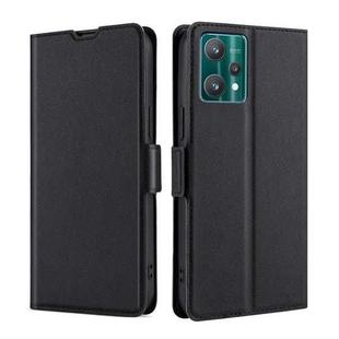 For OPPO Realme 9 Pro Ultra-thin Voltage Side Buckle  Horizontal Flip Leather Phone Case(Black)