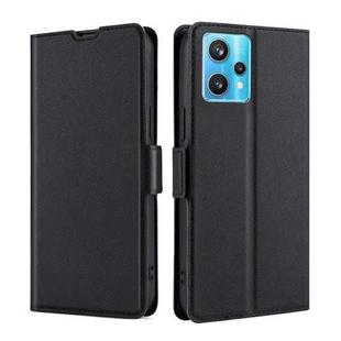 For OPPO Realme 9 Pro+ Ultra-thin Voltage Side Buckle  Horizontal Flip Leather Phone Case(Black)