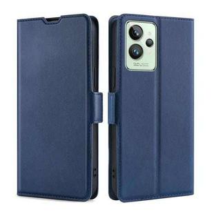 For OPPO Realme GT2 Pro Ultra-thin Voltage Side Buckle  Horizontal Flip Leather Phone Case(Blue)