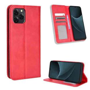 For Blackview A95 Magnetic Buckle Retro Texture Leather Phone Case(Red)