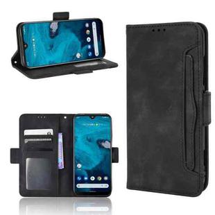 For Kyocera Android One S9 Skin Feel Calf Texture Card Slots Leather Phone Case(Black)