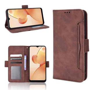 For OPPO Realme C31 Skin Feel Calf Texture Card Slots Leather Phone Case(Brown)