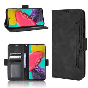 For Samsung Galaxy M33 5G Skin Feel Calf Texture Card Slots Leather Phone Case(Black)