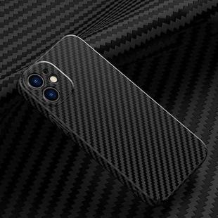 Carbon Fiber Texture Phone Case For iPhone 12(Black)