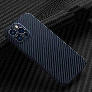 Carbon Fiber Texture Phone Case For iPhone 12 Pro Max(Blue)