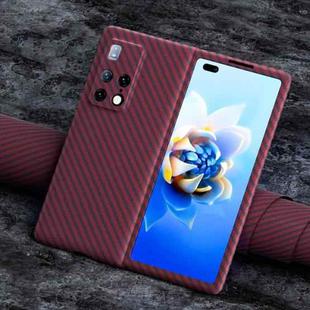 For Huawei Mate X2 Carbon Fiber Texture Phone Case(Red)