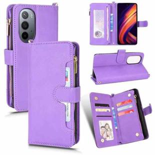 For Motorola Edge X30 / Edge 30 Pro /Edge+ 2020 Litchi Texture Zipper Leather Phone Case(Purple)