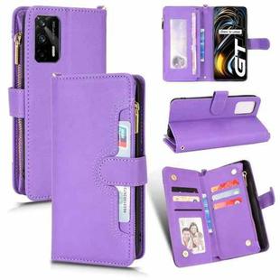 For OPPO Realme GT 5G / Realme GT Neo 5G Litchi Texture Zipper Leather Phone Case(Purple)