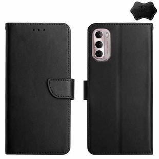 For Motorola Moto G Stylus 4G 2022 Genuine Leather Fingerprint-proof Horizontal Flip Phone Case(Black)