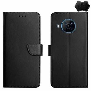 For Nokia X100 Genuine Leather Fingerprint-proof Horizontal Flip Phone Case(Black)