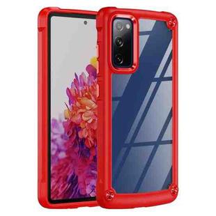 For Samsung Galaxy S20 FE 5G TPU + PC Lens Protection Phone Case(Red)