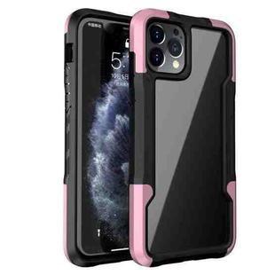 For iPhone 12 Pro Max Armor Acrylic 3 in 1 Phone Case(Pink)