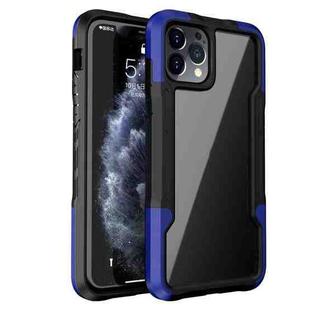 For iPhone 12 Armor Acrylic 3 in 1 Phone Case(Blue)