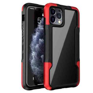 For iPhone 11 Pro Armor Acrylic 3 in 1 Phone Case (Red)