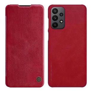 For Samsung Galaxy A23 4G NILLKIN QIN Series Crazy Horse Texture Leather Case(Red)