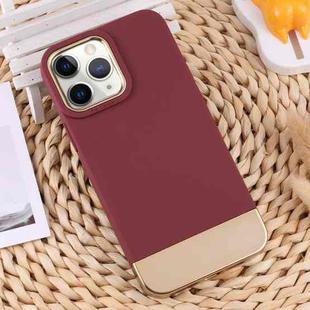 For iPhone 11 Pro Max TPU + Electroplated PC Phone Case (Red)