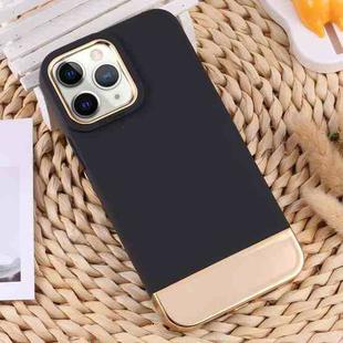 For iPhone 11 Pro Max TPU + Electroplated PC Phone Case (Black)