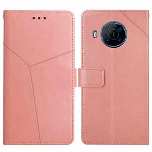For Nokia X100 Y Stitching Horizontal Flip Leather Phone Case(Rose Gold)