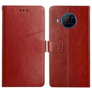 For Nokia X100 Y Stitching Horizontal Flip Leather Phone Case(Brown)