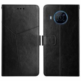 For Nokia X100 Y Stitching Horizontal Flip Leather Phone Case(Black)