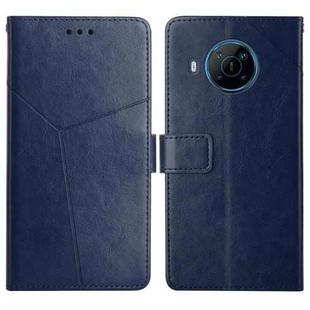 For Nokia X100 Y Stitching Horizontal Flip Leather Phone Case(Blue)
