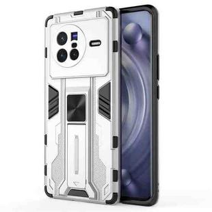 For vivo X80 Supersonic PC + TPU Shock-proof Phone Case(Silver)