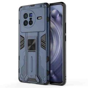 For vivo X80 Supersonic PC + TPU Shock-proof Phone Case(Blue)