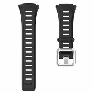 For POLAR Polar FT60 Men's Silicone Watch Band(Black)