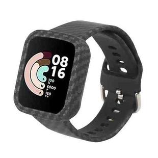 For Xiaomi Redmi Watch Camouflage Silicone Watch Band(Carbon Fiber Black)