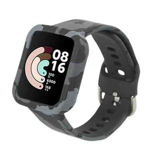 For Xiaomi Redmi Watch 2 / 2 Lite Camouflage Silicone Watch Band(Black)