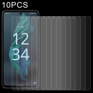 10 PCS 0.26mm 9H 2.5D Tempered Glass Film For Sharp Aquos R7