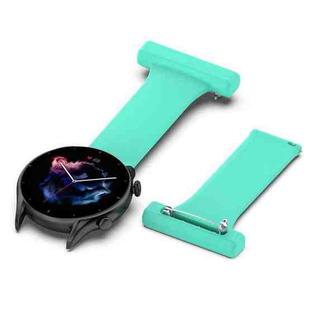 22mm Silicone Nurse Brooch Watch Band(Mint Green)