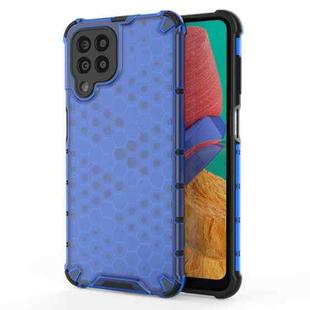 For Samsung Galaxy M33 5G Global Shockproof Honeycomb PC + TPU Phone Case(Blue)