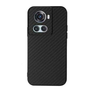For OnePlus Ace Accurate Hole Carbon Fiber Texture PU Phone Case(Black)