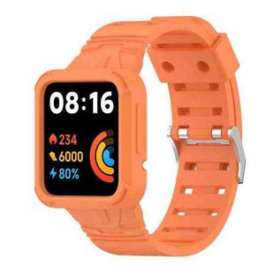 For Xiaomi Redmi Watch 2 Lite/Watch Lite 2/Watch Lite/Redmi Watch 2/Redmi Watch Silicone Integrated Watch Band(Orange)