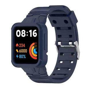 For Xiaomi Redmi Watch 2 Lite/Watch Lite 2/Watch Lite/Redmi Watch 2/Redmi Watch Silicone Integrated Watch Band(Midnight Blue)