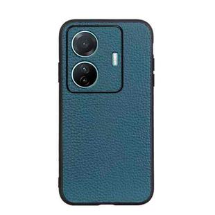 For vivo S15e Accurate Hole Genuine Leather Phone Case(Green)