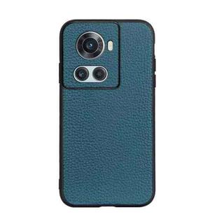 For OnePlus Ace Accurate Hole Genuine Leather Phone Case(Green)